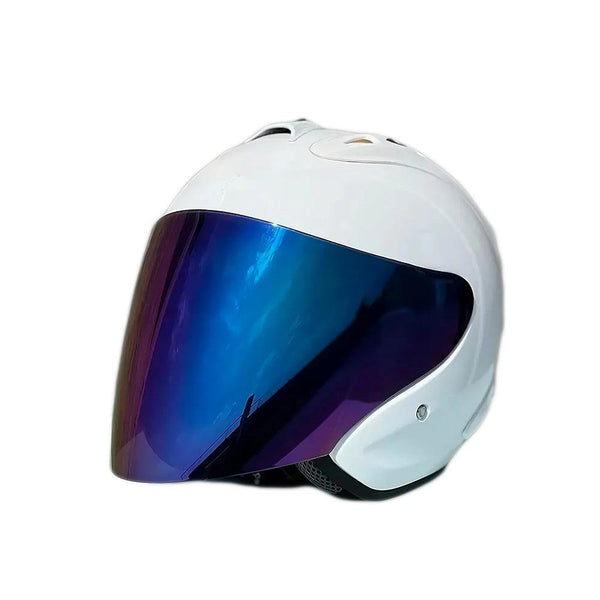 Casque Blanc Brillant Semi-Ouvert d'été - SZ-Ram4 - Moto & Scooter - Helmoto