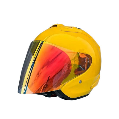 Casque Jaune Brillant Semi-Ouvert d'été - SZ-Ram4 - Moto & Scooter - Helmoto
