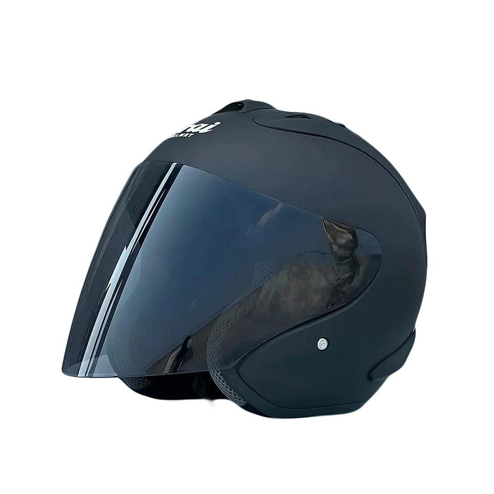 Casque Noir Mat Semi-Ouvert d'été - SZ Ram 4 - Moto & Scooter & Cross - Helmoto