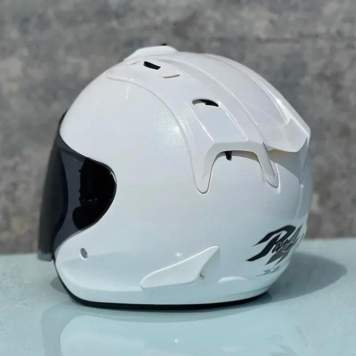 Casque Blanc Brillant Semi-Ouvert d'été - SZ-Ram4 - Moto & Scooter - Helmoto