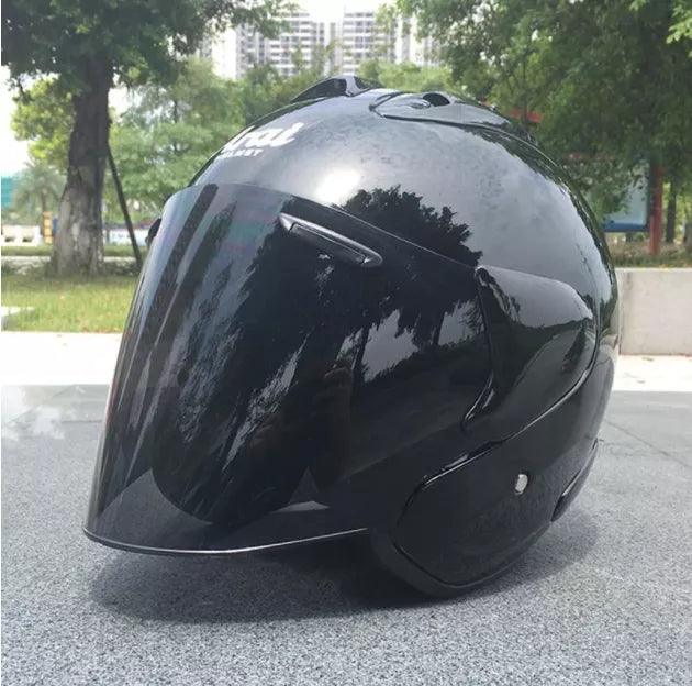 Casque Noir Brillant Semi-Ouvert d'été - SZ-Ram3 - Moto & Scooter - Helmoto
