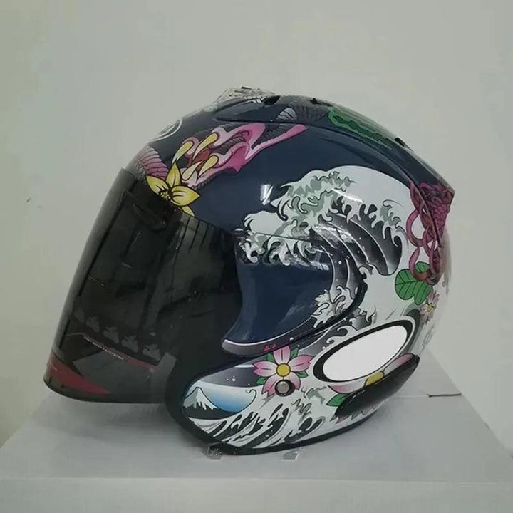Casque Dragon Oriental Brillant - Ram 3 - Moto & Scooter & Cross - Helmoto