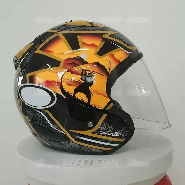 Casque Samurai Semi-Ouvert d'été - Ram 3 Pedrosa - Moto & Scooter & Cross - Helmoto