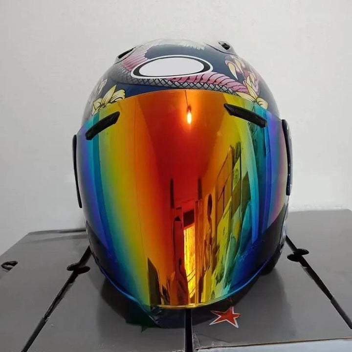 Casque Dragon Oriental Brillant - Ram 3 - Moto & Scooter & Cross - Helmoto