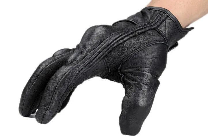 Gants de moto en cuir perforé - Helmoto