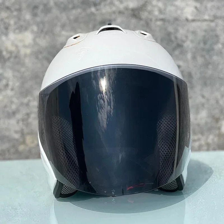 Casque Blanc Brillant Semi-Ouvert d'été - SZ-Ram4 - Moto & Scooter - Helmoto