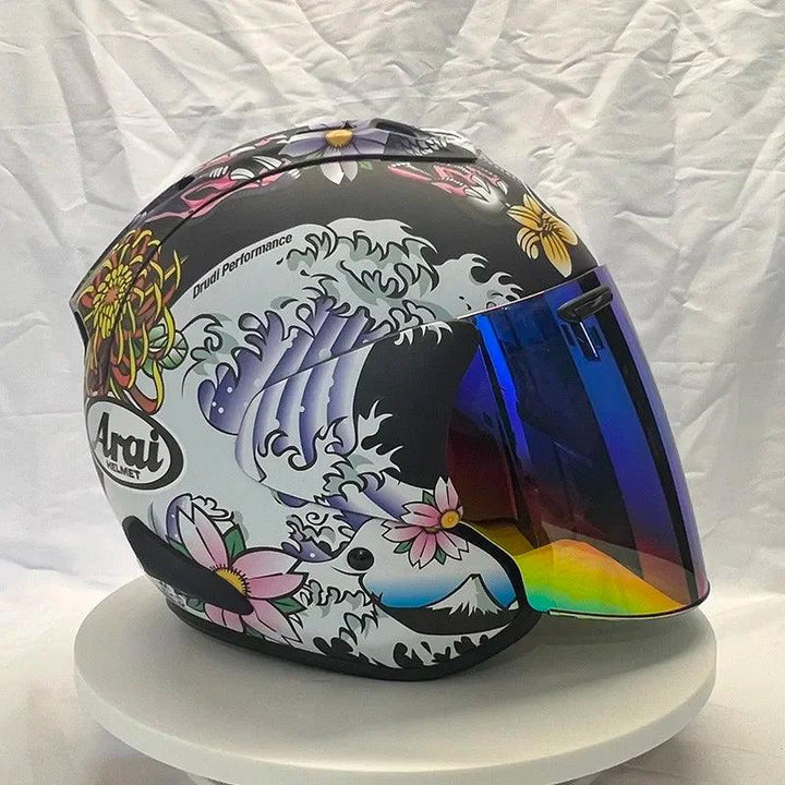 Casque Dragon Oriental Mat - VZ-RAM - 3/4 ouvert pour l'été - Helmoto