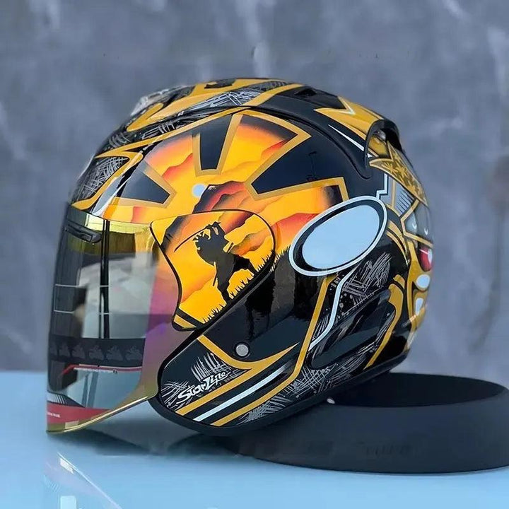 Casque Samurai Semi-Ouvert d'été - Ram 3 Pedrosa - Moto & Scooter & Cross - Helmoto