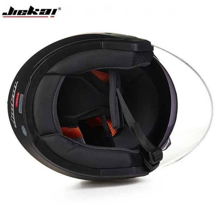 Casque Moto Unisexe 4 Saisons - Double Visière Racing - Multi-couleurs - Helmoto