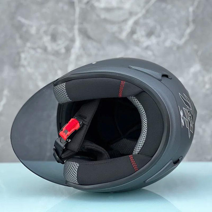 Casque Gris Nardo Semi-Ouvert d'été - SZ-Ram4 - Moto & Scooter - Helmoto