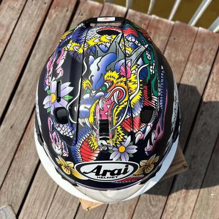Casque Dragon Oriental Mat - VZ-RAM - 3/4 ouvert pour l'été - Helmoto