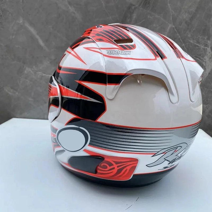 Casque Pedrosa Rouge GP - Semi-Ouvert d'été - Moto & Scooter & Cross - Helmoto
