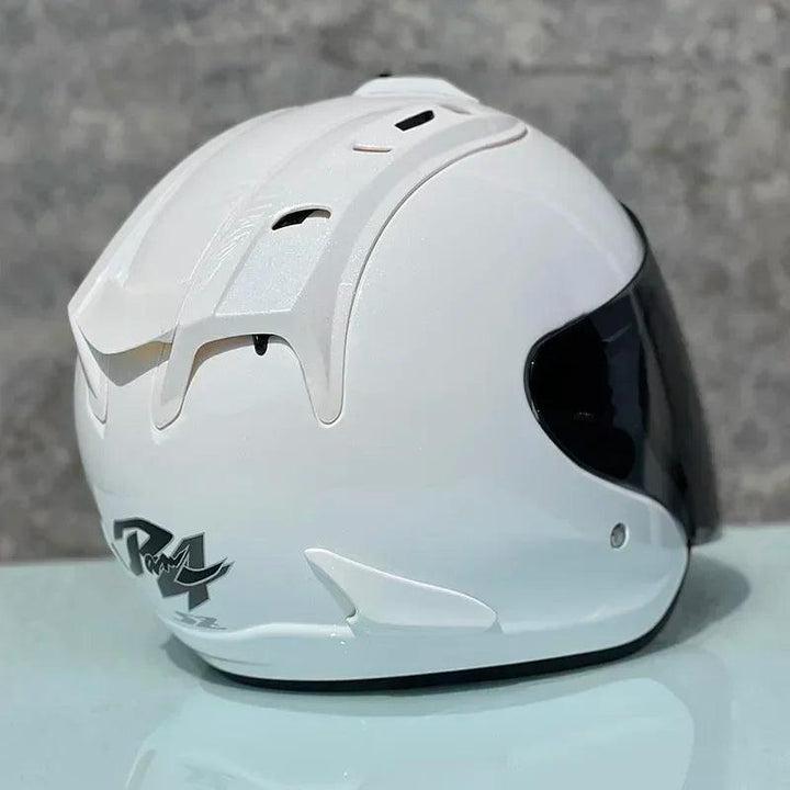 Casque Blanc Brillant Semi-Ouvert d'été - SZ-Ram4 - Moto & Scooter - Helmoto