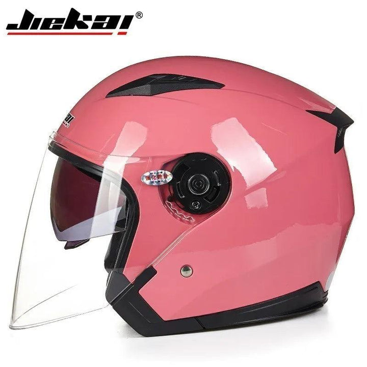 Casque Moto Unisexe 4 Saisons - Double Visière Racing - Multi-couleurs - Helmoto