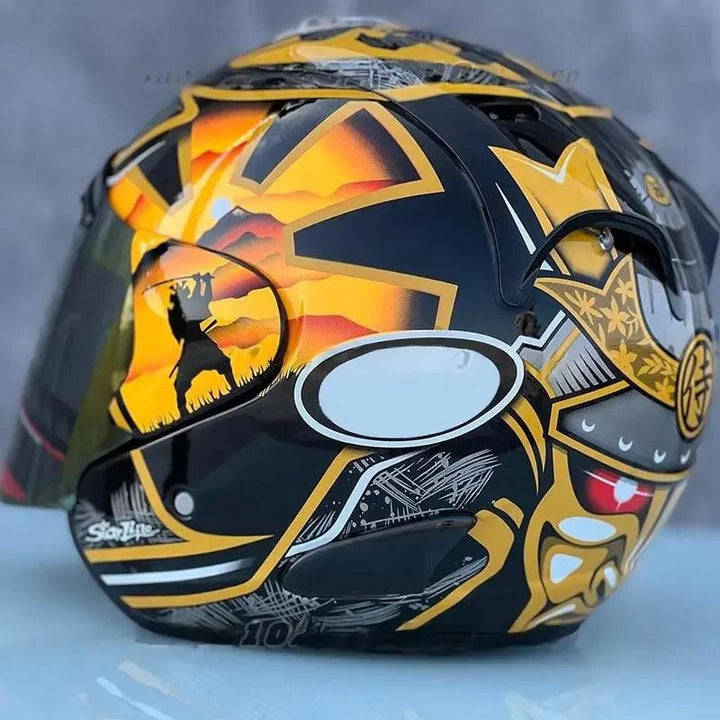 Casque Samurai Semi-Ouvert d'été - Ram 3 Pedrosa - Moto & Scooter & Cross - Helmoto