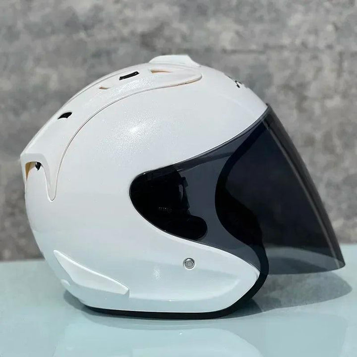 Casque Blanc Brillant Semi-Ouvert d'été - SZ-Ram4 - Moto & Scooter - Helmoto
