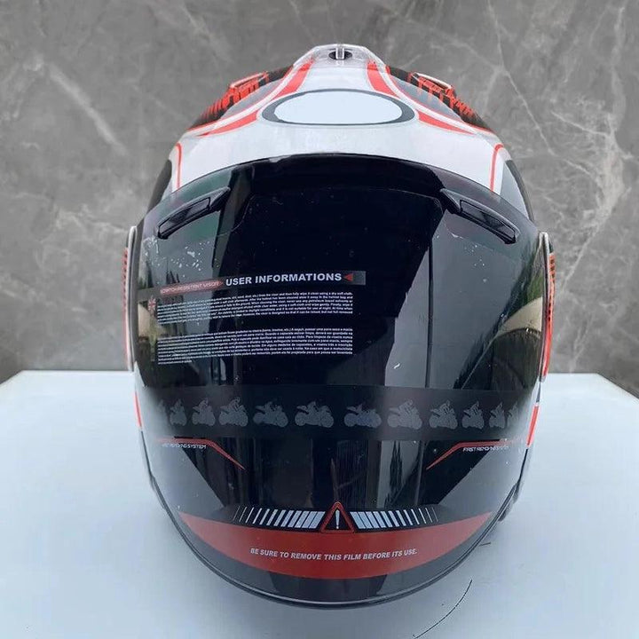 Casque Pedrosa Rouge GP - Semi-Ouvert d'été - Moto & Scooter & Cross - Helmoto