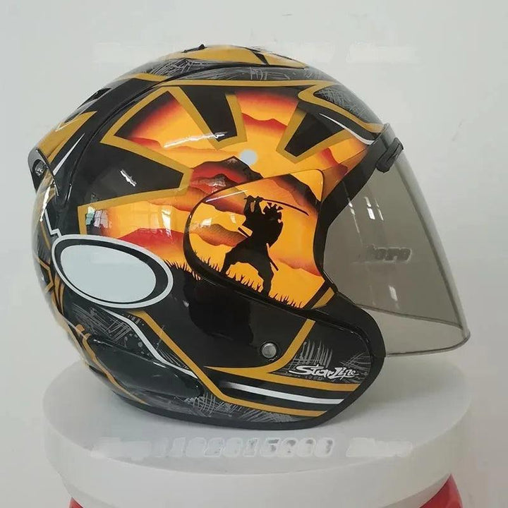 Casque Samurai Semi-Ouvert d'été - Ram 3 Pedrosa - Moto & Scooter & Cross - Helmoto