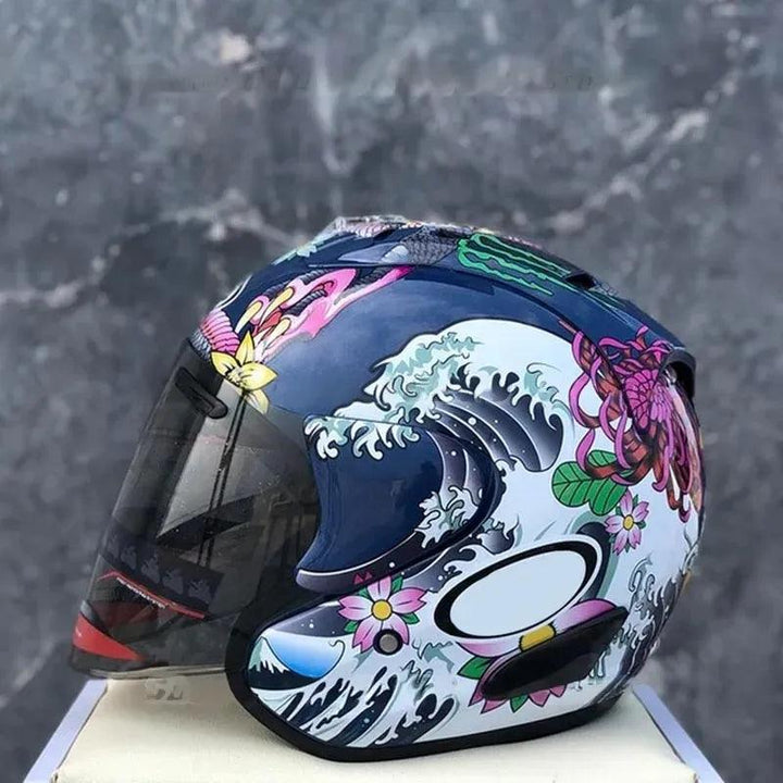 Casque Dragon Oriental Brillant - Ram 3 - Moto & Scooter & Cross - Helmoto