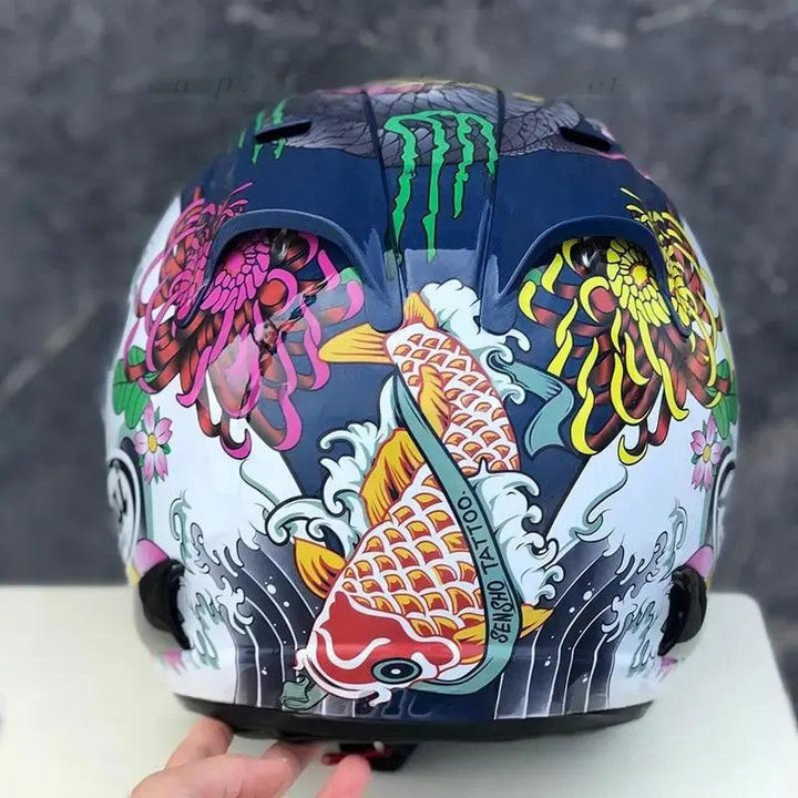 Casque Dragon Oriental Brillant - Ram 3 - Moto & Scooter & Cross - Helmoto