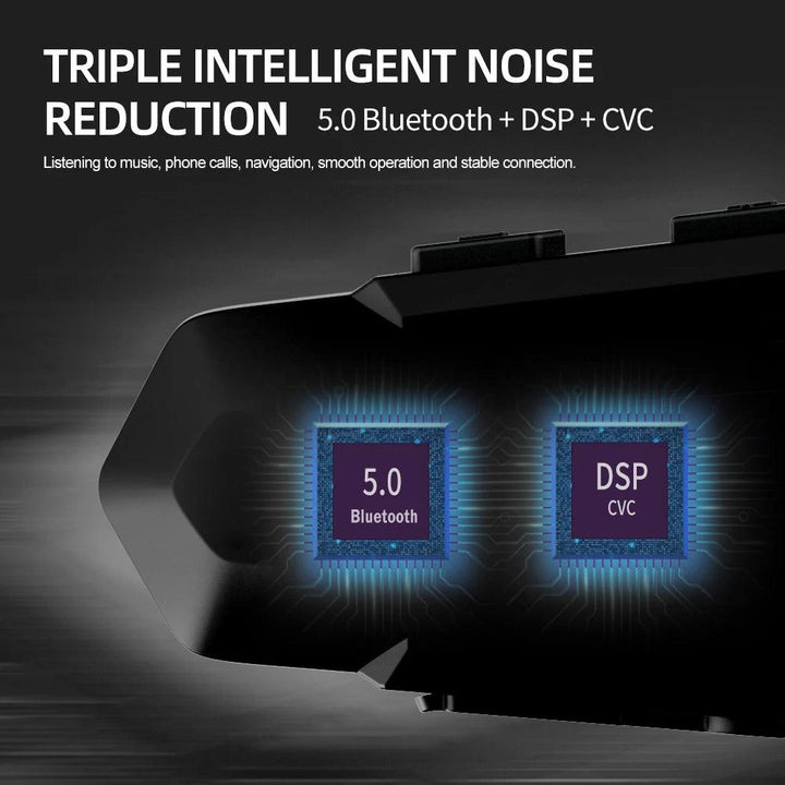 Intercom / Interphone / Oreillette Bluetooth - Waterproof & 1 km de connectivité - Helmoto