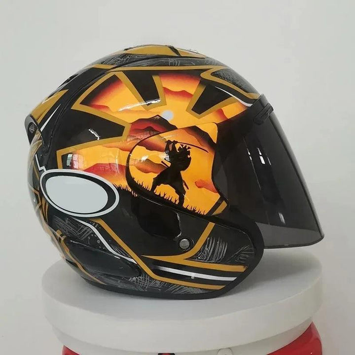 Casque Samurai Semi-Ouvert d'été - Ram 3 Pedrosa - Moto & Scooter & Cross - Helmoto