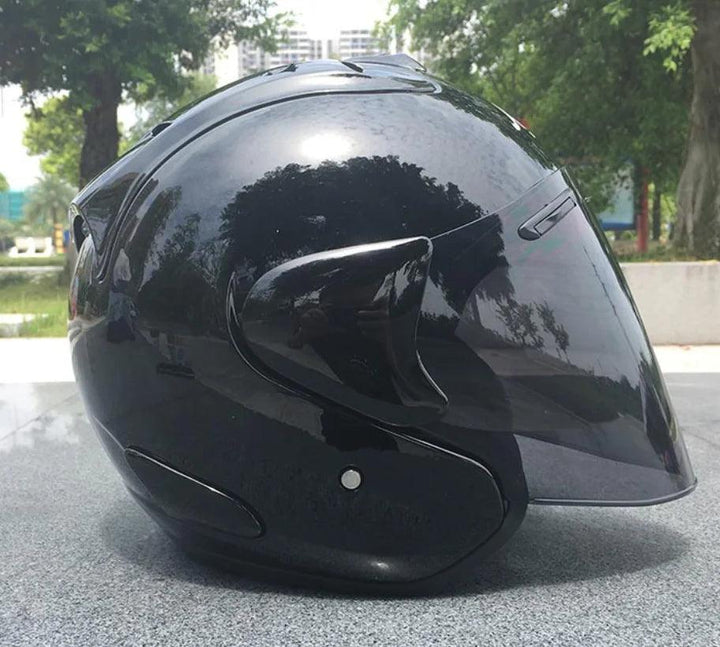 Casque Noir Brillant Semi-Ouvert d'été - SZ-Ram3 - Moto & Scooter - Helmoto