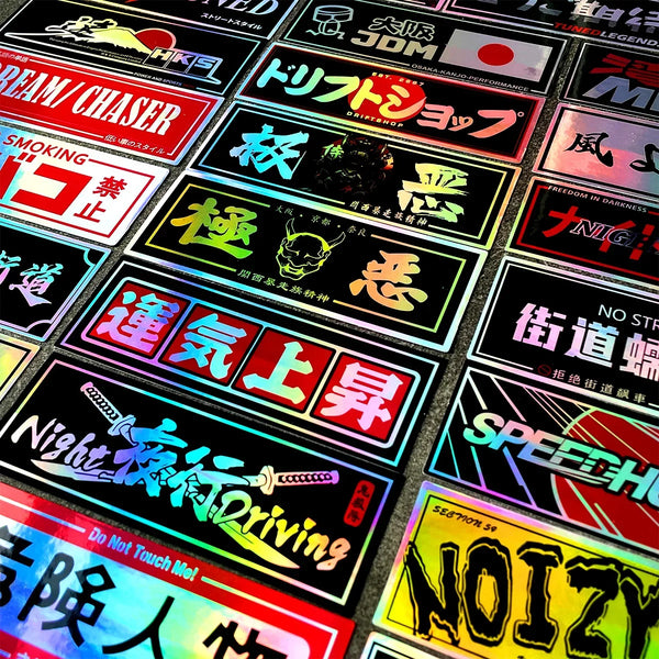 Autocollants en vinyle style voiture de course