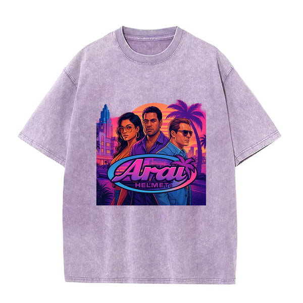 T-shirt Oversize | Édition spéciale Arai x GTA 6 | Miami Vibe